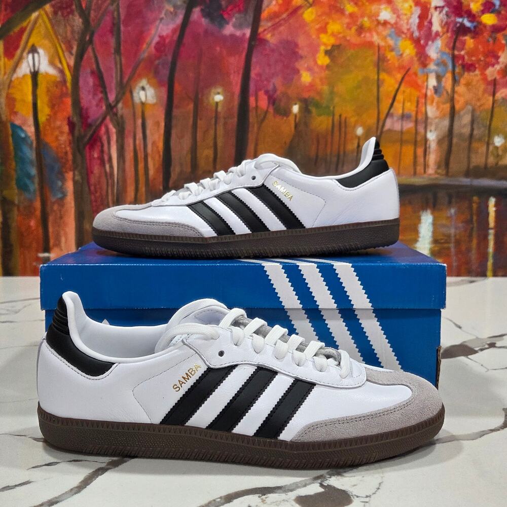 Adidas Samba OG White Black Gum Size 8.5 Men's, 9.5 Women's